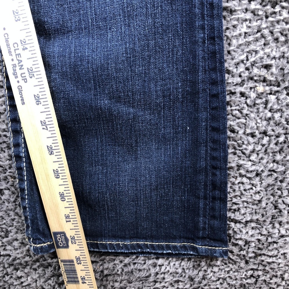 Big Star Remy Jeans Womens 27L Tall Blue Med Wash Low Rise Bootcut Stretch - Picture 8 of 16